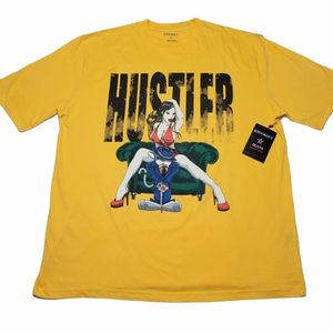 Hustler T-shirt Yellow Sz 2X NWT